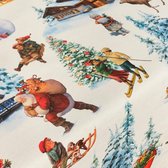 Vlekbestendig tafelkleed van hars Belum Christmas Landscape 300 x 140 cm