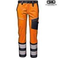 SIR SAFETY MISTRAL STRETCH Hi Vis Reflecterend Werkbroek HEREN Veiligheidsbroek Oranje - Stretch Reflecterend Werkbroek Met Kniezak en D-ring