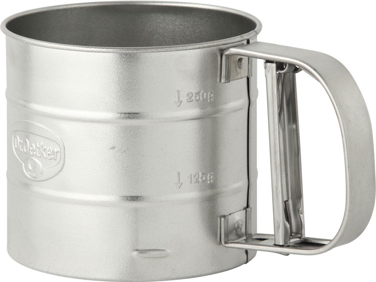 Dr. Oetker meelzeef 1 hand metaal Classic - Ø 10,5 cm - 350 g