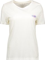 Jacqueline de Yong T-shirt Jdykitty S/s Print Top Jrs 15318845 Cloud Dancer/lemon Text Dames Maat - XL