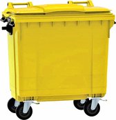 Afvalcontainer 770 liter geel
