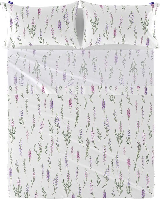 Set beddengoed HappyFriday Lavender Multicolour Bed van 180/200