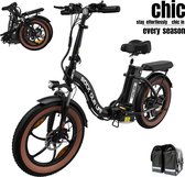 Vélo électrique Hitway | Vélo électrique pliable | Fat Bike 20 pouces | 7 vitesses