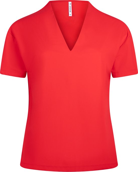 Zoso T-shirt Nancy Travel Shirt 241 0019 Red Dames Maat - L