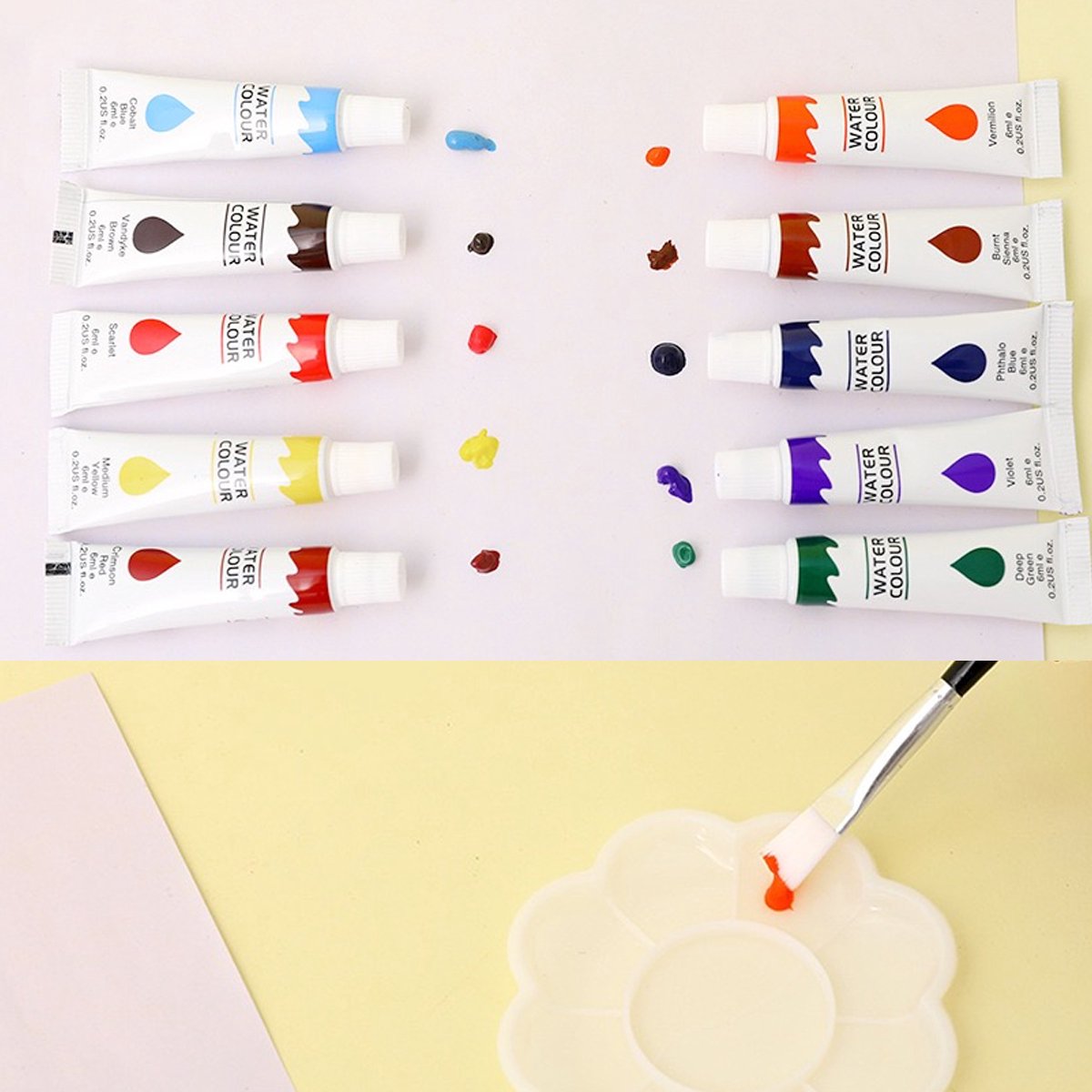 Tekenkoffer Set-Tekenset-Art Tekendoos-Kleurkoffer voor kinderen-knutselpakketten-schilderskoffer-200-Delige Tekenpakketten/ Schilderset -ROZE Meisje-Aquarel-Verf,Krijt,Stiften,Waskrijt,Oliepastels,Kleurpotloden en Toebeho+ potlood- en gumset — afbeelding 7