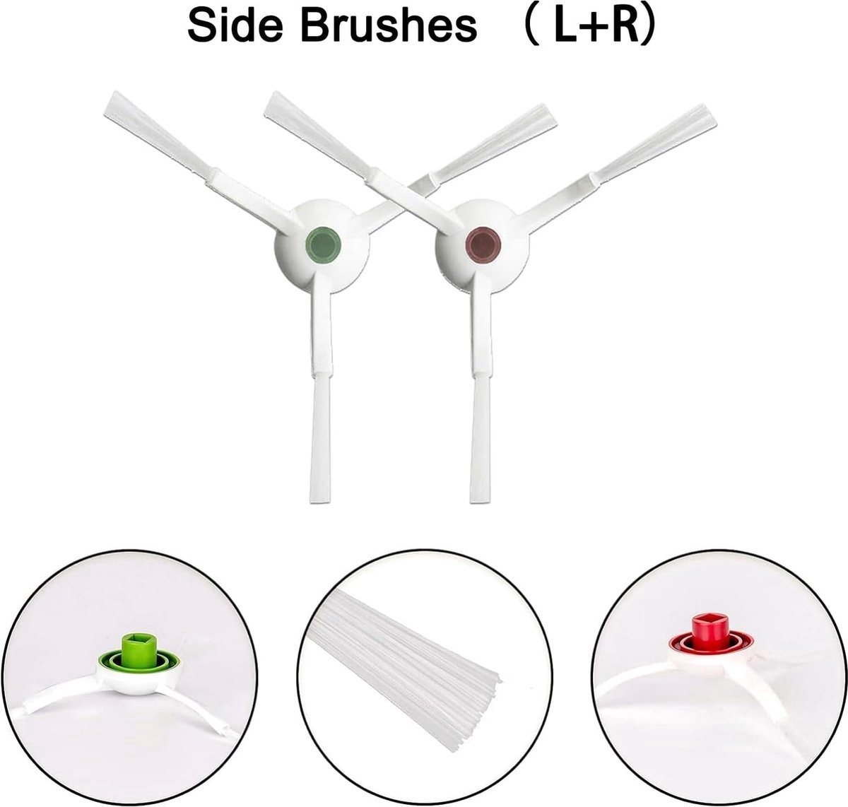JoyBros Accessories for Ecovacs DEEBOT T20 Omni, T20 e Omni, 1 rubber main brush, 4 filters HEPA, 4 cleaning cloths, 8 side brushes, 4 dust bags