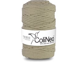 ColiNea - Touw - katoenen koord - gevlochten - 5mm, 100m - Beige