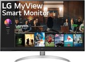 LG Smart Monitor 32SQ700S-W.AEU - Moniteur LCD - 31,5 pouces - 3840 x 2160 (Ultra HD 4K) - WebOS - Dalle VA - 250 cdm² - 3000:1 - HDR10 - 5 ms - 2x HDMI - Télécommande