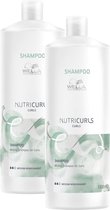 Wella Professionals Nutricurls Shampoo for Curls 1000ML - 2 Stuks - Voordeelverpakking