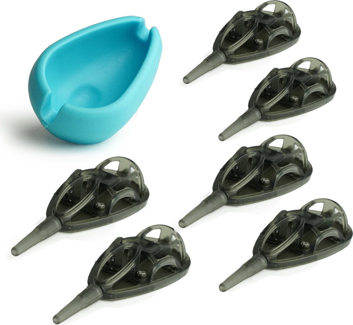 JVS Method Feeder Korven set met Mould S - Voerkorven set met Mal - Method Vissen - 7 Delig - Feedervissen