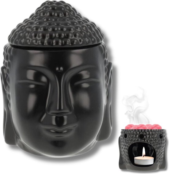 Scentchips® Buddha Hoofd Zwart waxbrander geurbrander