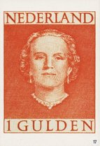 Briefkaart met afbeelding Koningin Juliana postzegel