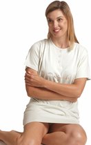 Chemise de nuit pour femme à manches courtes de Lunatex 614615 en vert taille S
