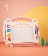 Magic Sketchpad -Kleurbord voor kinderen- Draagbaar en herschrijfbaar tekenbord in roze, perfect om te leren tekenen en schrijven