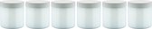 Luxe Verzorgende Bodyscrub-Gel Touch of Tropical - 400 gram - Pot met witte deksel - set van 6 stuks - Hydraterende Lichaamsscrub