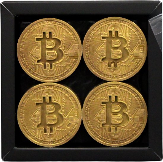 Foto: Bitcoin munten chocolade goud 4 stuks bitcoin munten goud 4 stuks melk lindy s patisserie