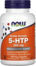 Now Foods 5-HTP Capsules - 200 mg - 120 Vegan Capsules
