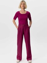 Sissy-Boy - Paarse wide leg linnen pantalon