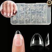 GUAPÀ® Nail Tips Transparent 120 pcs | Ongles collants | Faux ongles | Nail Extension Acryl et Gel | BIAB | Curve C | 120 faux ongles transparents.