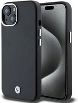 BMW Signature Wrapped Metal Back Case (MagSafe Compatible) - Geschikt voor Apple iPhone 14 (6.1") - Zwart