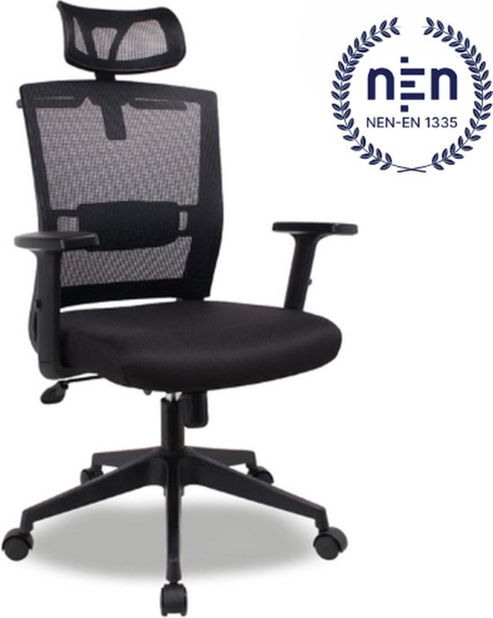 Ergonomische Bureaustoel met Hoofdsteun - Bureaustoelen voor Volwassenen - Office Chair - Game Gaming Stoel - Kantoorstoel - Volledig Verstelbaar - Hofmann