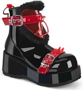 DemoniaCult - CUBBY-57 Plateau Laarzen - US 12 - 42 Shoes - Zwart