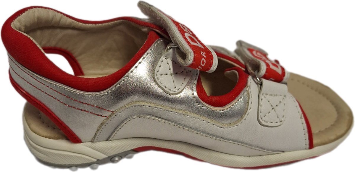 D&G JUNIOR SANDALO SPORTIVO SILVER/RED SIZE 39