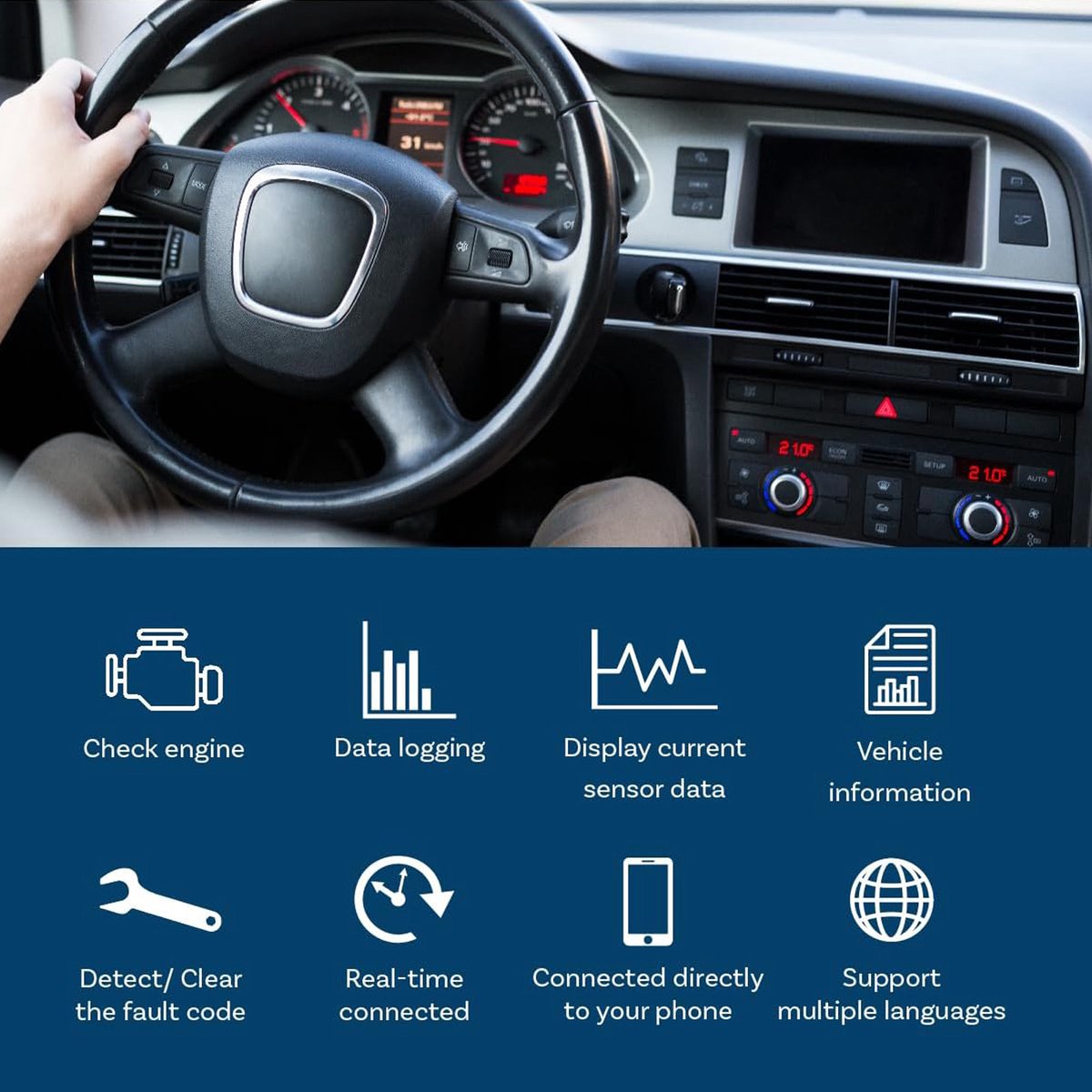 MMOBIEL OBD2 Mini ELM327 Wifi Auto Foutcode lezer inclusief Software thumbnail 5