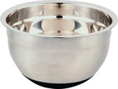 Kesper Beslagkom/mengkom - RVS - zilver - 2.9 Liter - met antislip onderkant - D24 x H13 cm