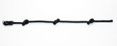 DICE - klim- en knopentouw - 260 cm - zwart touw