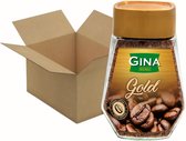 Gina Gold Oploskoffie 6x200 gram