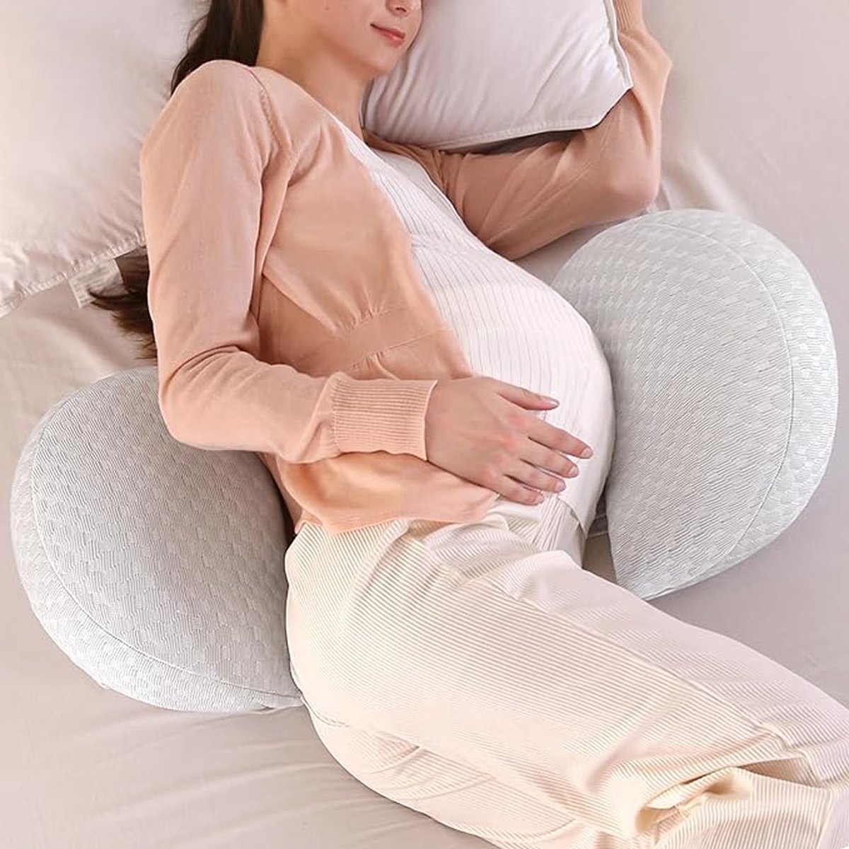 Goedkoopste Borstvoedingskussen,zijslaapkussen, Katoen -pregnancy pillow, support pillow 29.5 ''x 13.8 ''x 5.1''
