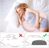 Borstvoedingskussen,zijslaapkussen, Katoen -pregnancy pillow, support pillow