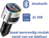 Afecto USB Auto-adapter Dubbele USB Autoladers FM-transmitter Draadloze MP3 Radio-adapter- eenvoudige bediening- kraakhelder geluid