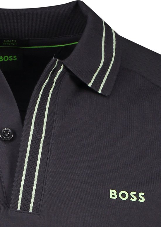 Hugo Boss poloshirt korte mouw grijs