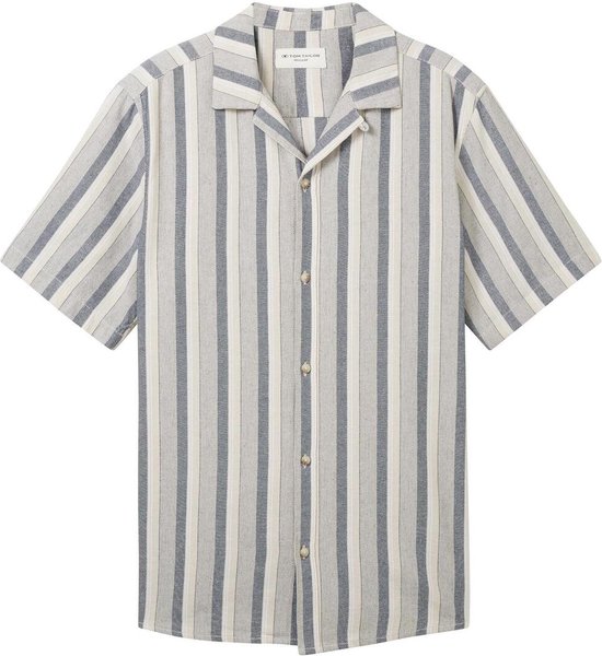 Tom Tailor Overhemd Overhemd Met Streeppatroon 1041358xx10 35397 Mannen Maat - XXL
