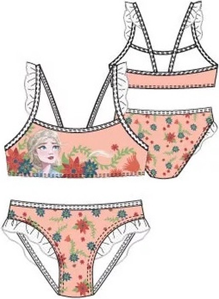Disney Frozen - bikini Elsa - koraal - maat 104