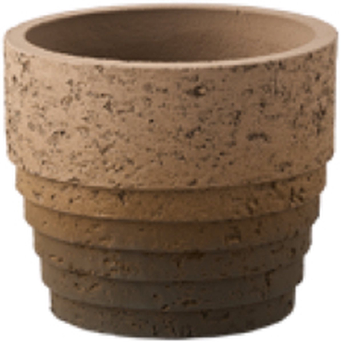 D&M Deco Bloempot Zwart-Bruin D 29.5 cm H 37.5 cm Opening 25.5 cm