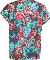 DIDI Dames Blouse Flare in dark shadow with Floral Medley print maat 38