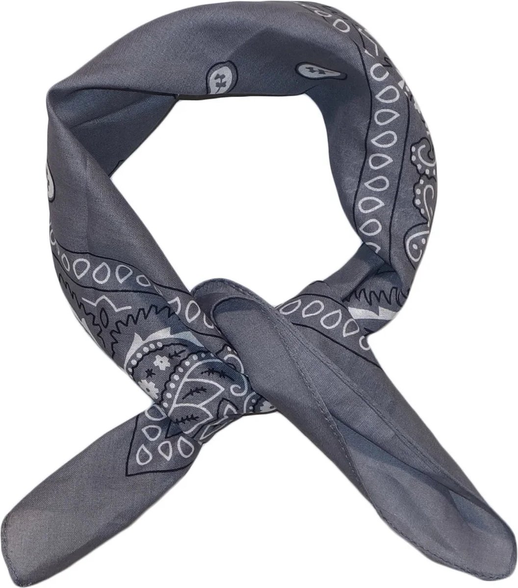Bandana Rain Drop Grijs 54 x 54 cm