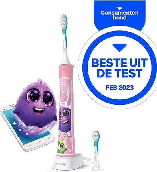 Philips Sonicare For Kids HX6352/42 - Elektrische tandenborstel voor kinderen - Roze - Philips