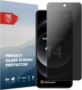 Rosso Privacy Screen Protector Geschikt voor de Rosso Xiaomi 14 Ultra - 9H Gehard Glas - Case Friendly Tempered Glass - Eenvoudige Installatie