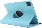 360 Tablet Case - Geschikt voor iPad Air 4e Generatie Hoes - 10.9 inch (2020) - Licht Blauw