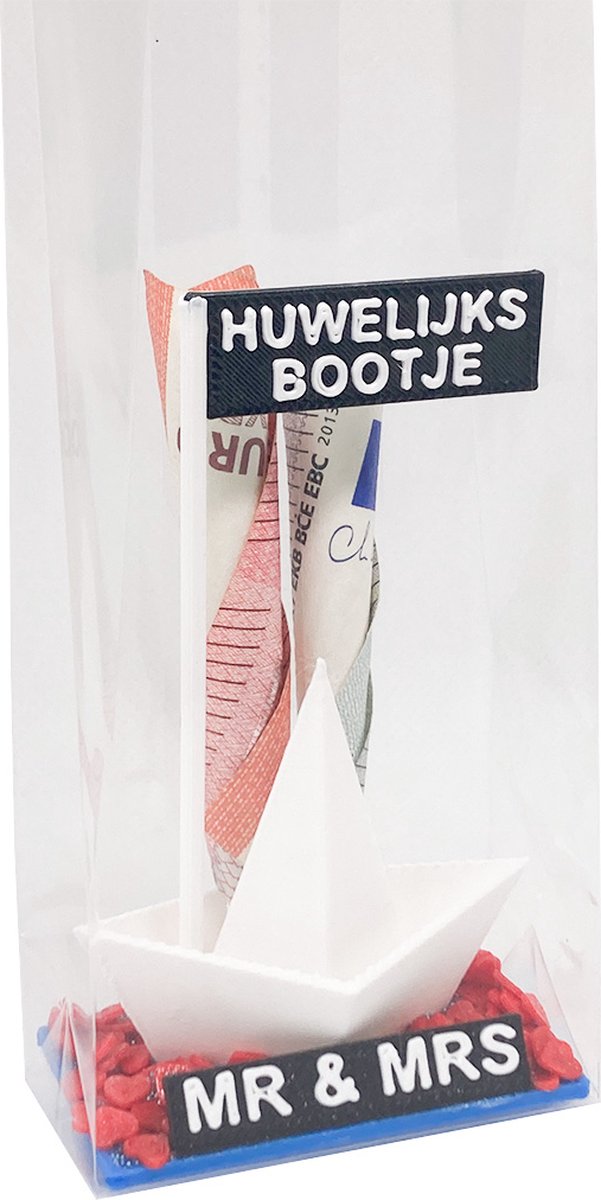 Kadogeld.nl - Kleinigheidje - Huwelijksbootje - Trouwen - Orgineel - Geld - Cadeau - Geven