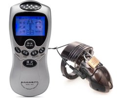 Electroshock Kuisheidskooi - Schok - Stroom - E-stim - Stroomschok - Penis - Peniskooi - Kooi - Elektrisch - met slot