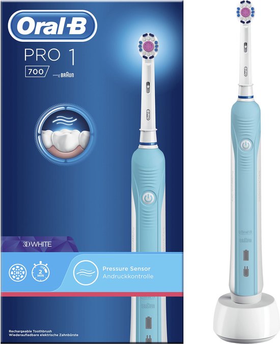 Oral-B Pro 1 700 - Oplaadbare Elektrische Tandenborstel - Powered By Braun - Blauw - Oral B