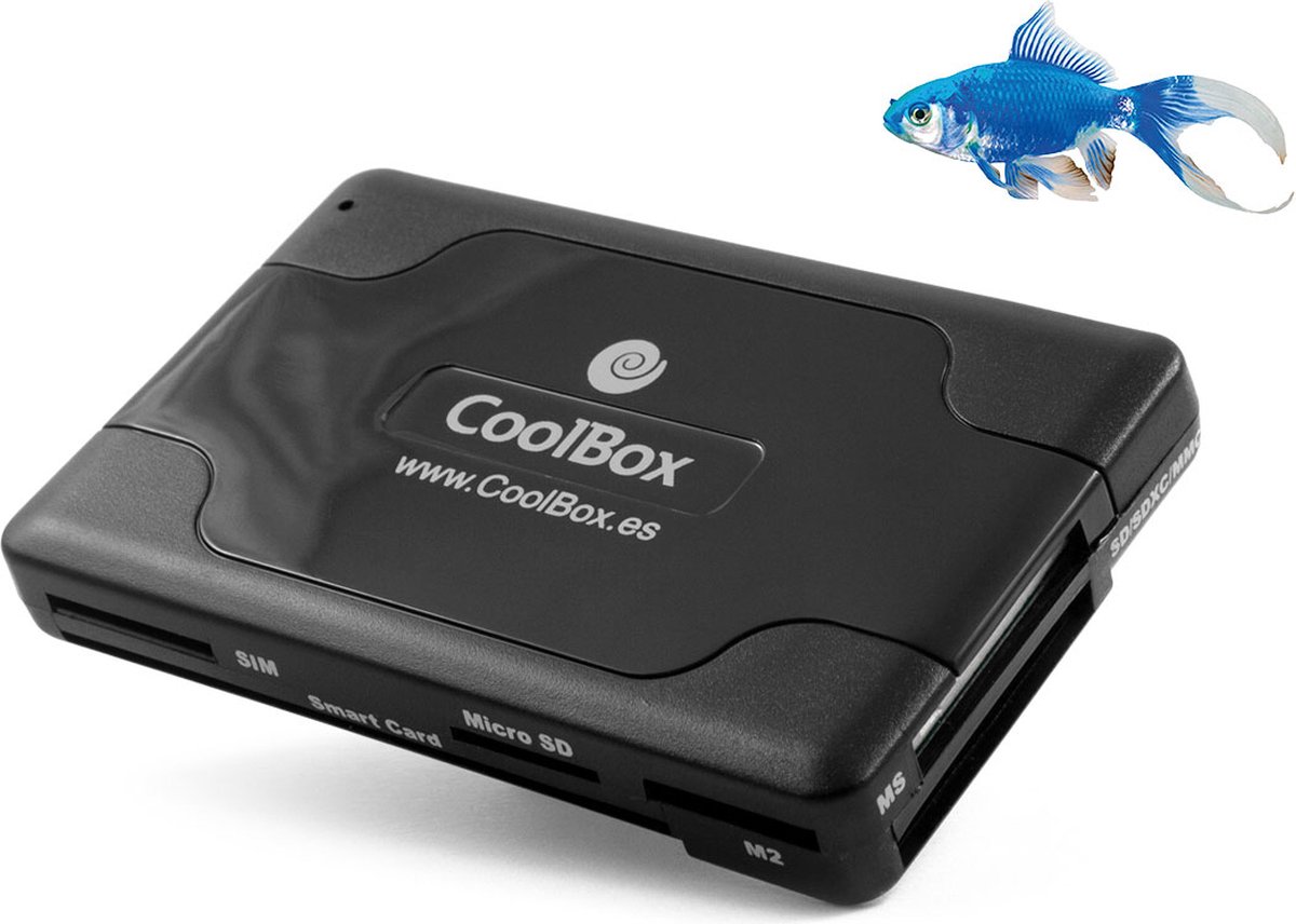 Smart Card Reader CoolBox CRE-065 USB 2.0 Black