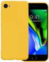 Coque adaptée pour iPhone 7, coque arrière en Siliconen – Coque adaptée pour iPhone 7, coque de protection – Jaune