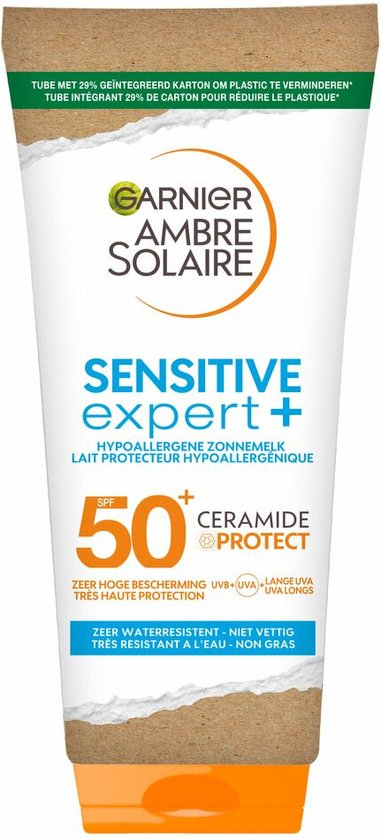 6x Garnier Ambre Solaire Sensitive Expert+ Zonnebrandmelk SPF 50+ 175 ml