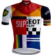 Maillot de cyclisme rétro Eddy Le Cannibale - ROUGE (L)